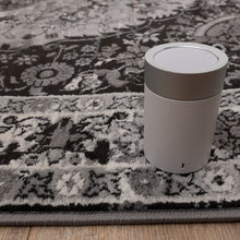 Load image into Gallery viewer, Zwart met Grijs Tapijt Vintage Design Laagpolig Vloerkleed Koho Impressive
