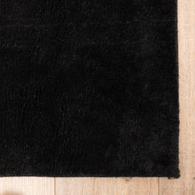 Load image into Gallery viewer, Zwart Tapijt Wasbaar Laagpolig Vloerkleed met Anti Slip Koho Soft Comfort Wasbaar op 30°
