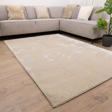 Load image into Gallery viewer, Crème Tapijt Wasbaar Laagpolig Vloerkleed met Anti Slip Koho Soft Comfort Wasbaar op 30°
