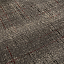 Load image into Gallery viewer, Donkergrijs met Rood Tapijt Laagpolig Vloerkleed Koho Belgian Design
